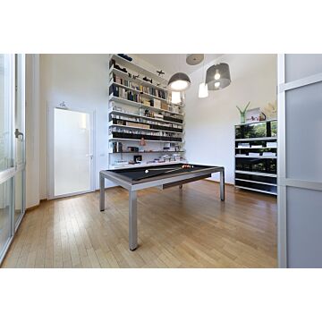 Fas Cube pooltafel/eettafel 7ft 1 delige leisteen