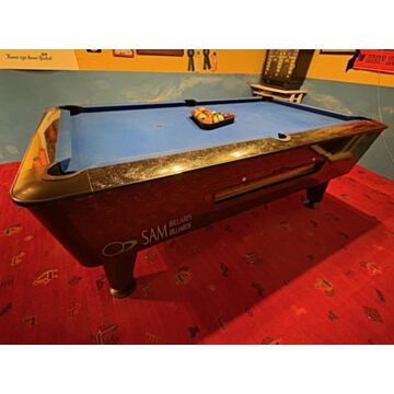 6FT SAM BISON pooltafel bruin - Occassion - margeprijs