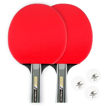 Cornilleau Sport duo pak tafeltennisbatjes set rood