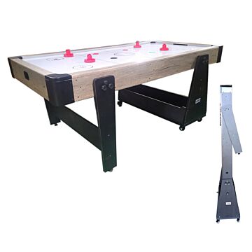 Airhockey TopTable  Fast Track Easy Mobile Wood (opklapbaar&verrijdbaar) 6,5ft