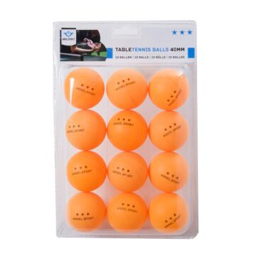 Oranje Tafeltennis balletjes 12 Pack 40 MM 3***