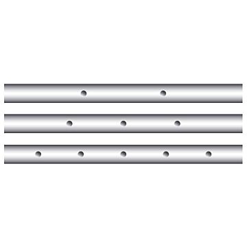 16 mm Voetbalstang hol premium