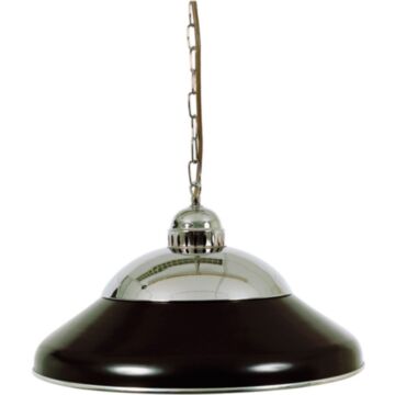 Biljart Lamp Solo Zwart/chroom 45 cm
