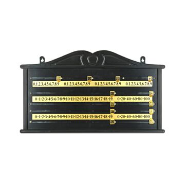 Snooker Scoreboard, PVC, Black
