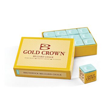 Brunswick Gold crown biljartkrijt Groen 12 stuks