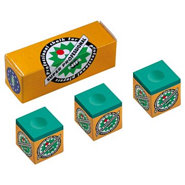 NIR Professional biljartkrijt groen 3 stuks