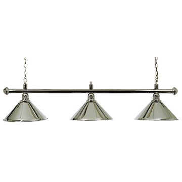 Biljart Lamp Set Chroom 37 cm