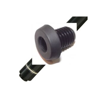 Bongers extension adapter zwart aluminium met rubber dop
