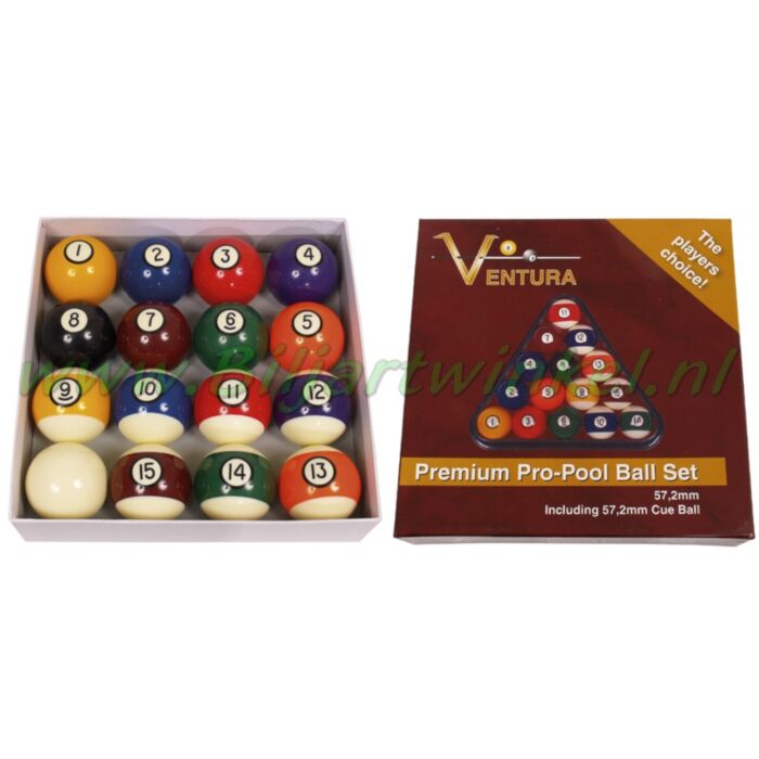 Poolballenset Ventura Premium Pro (Brunswick Style)