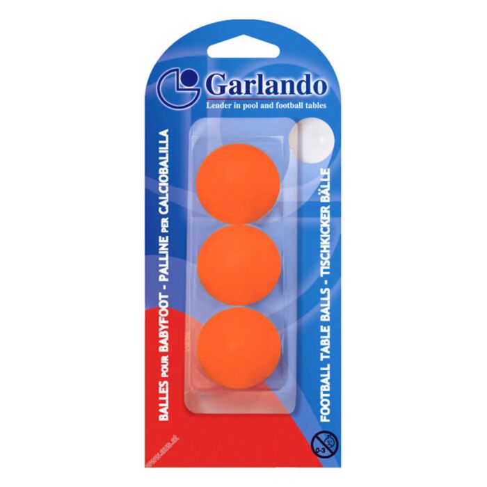 Voetballetjes Garlando Oranje blister 3