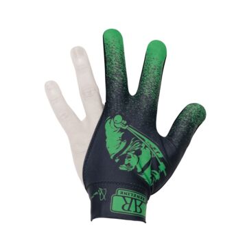 Handschoen Renzline model 'biljarter' Zwart-Groen