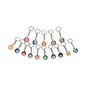 Poolbal Sleutelhanger 1 t/m 15