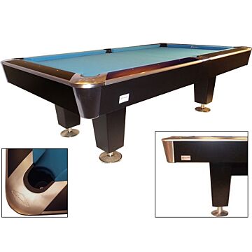 7FT Pooltafel Lexor X-treme II Pro-series EPBF pockets, black-RVS 