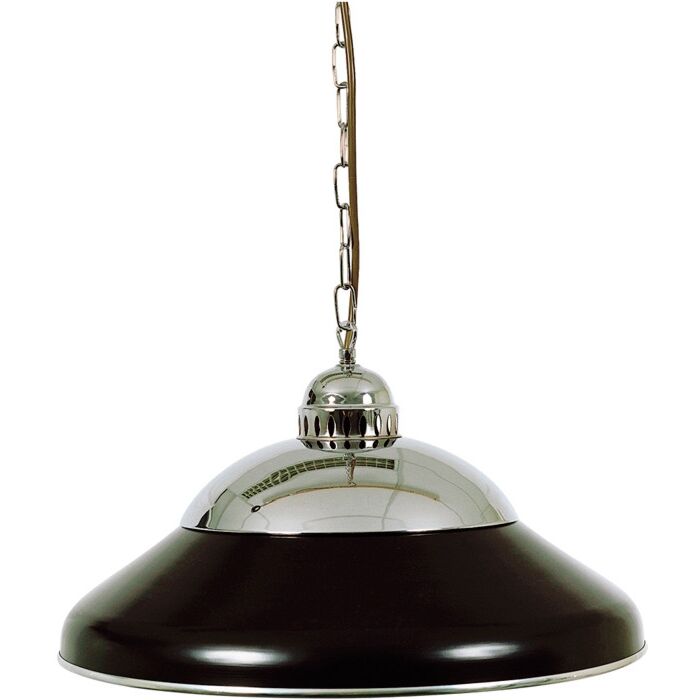 Biljart Lamp Solo Zwart/chroom 45 cm