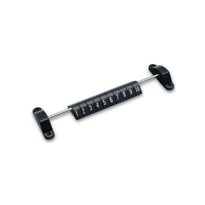 Voetbaltafel Scoreteller Zwart met cijfers en metalen stang