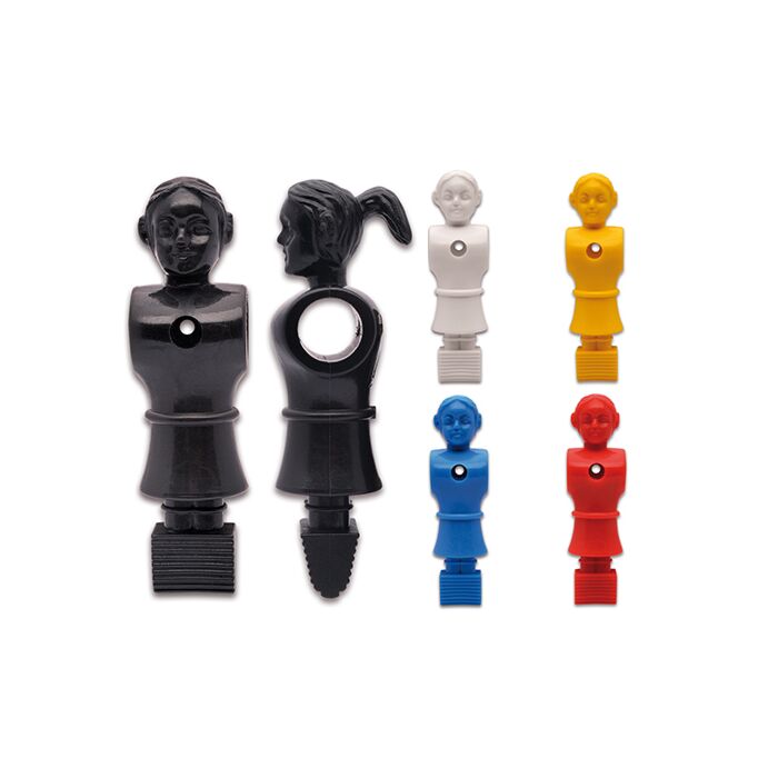 Dames tafelvoetbal spelers