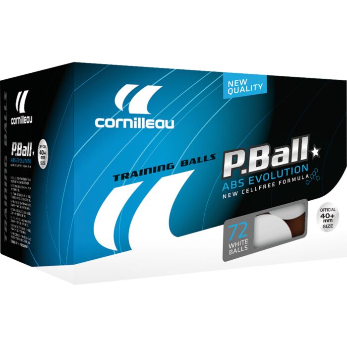 Cornilleau ABS Evolution tafeltennisballen wit 72 st