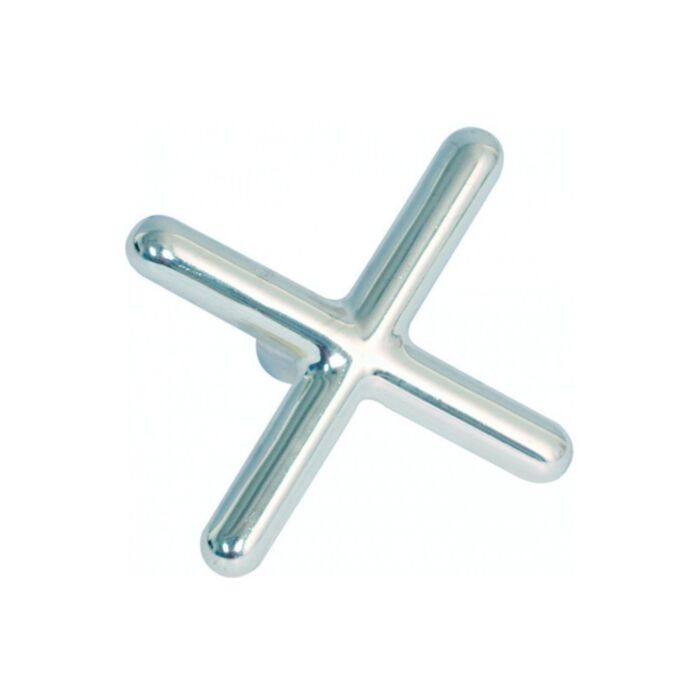 Chromen brug - model kruis zonder dopjes