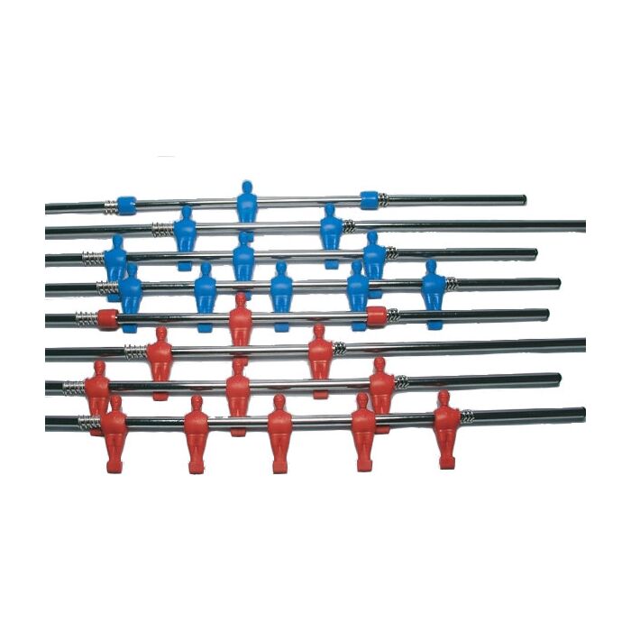 Garlando 16 mm Voetbalstang met gegoten poppen