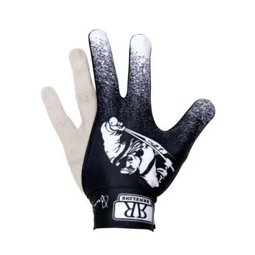 Handschoen Renzline model 'biljarter' Zwart-wit