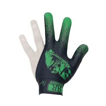 Handschoen Renzline model 'biljarter' Zwart-Groen