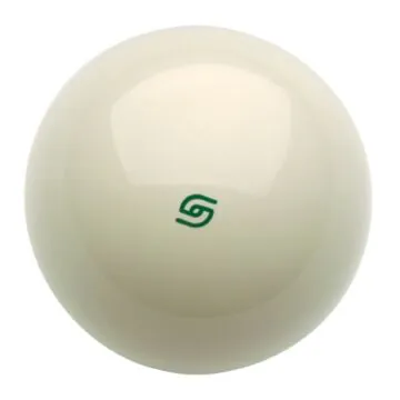 Losse Aramith Magneetbal Wit met groen Logo voor geldinworp pooltafels 57,2mm