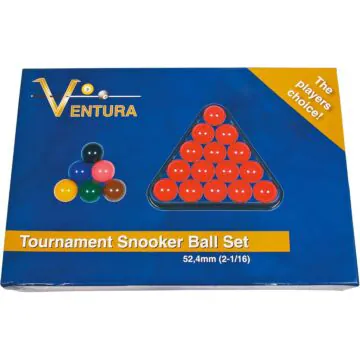 52,4mm Ventura Tournament Snookerballenset Economy