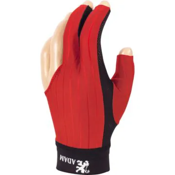 Adam biljart handschoen Pro Rood large