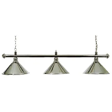 Biljart Lamp Set Chroom 37 cm