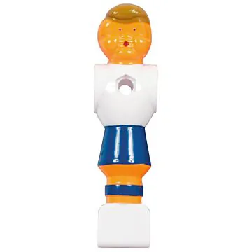 Voetbalpop blauw-wit voor 16 mm stang