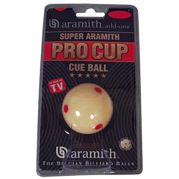 Zonder Blisterverpakking: Losse Poolbal Aramith Pro Cup TV 57,2 mm